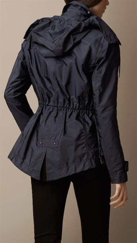 burberry lightweight blazer blue|Burberry hooded jacket women's.